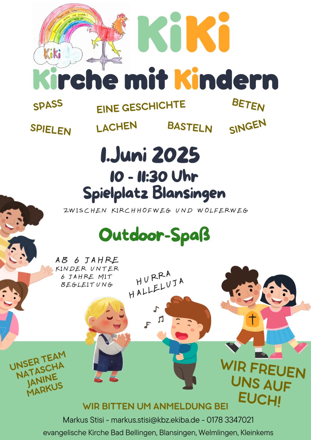 Flyer zur Kirche mir Kindern