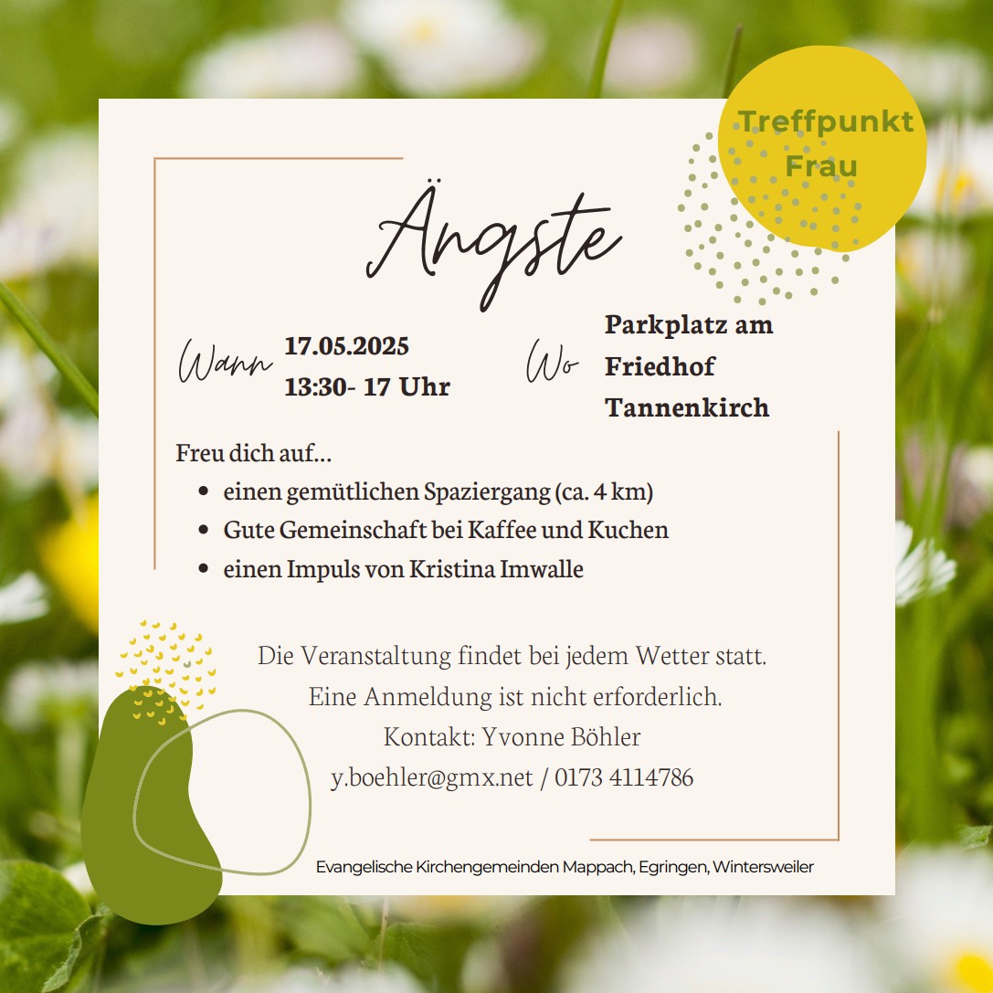 Flyer zum Treffpunkt Frau.